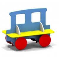 Скамейка "Вагончик" 2402, , ПО ЗАПРОСУ, 2402, Стройгород К, Детские скамейки