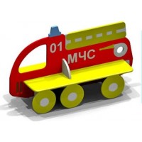 Скамейка "Пожарная машина" 2411, , ПО ЗАПРОСУ, 2411, Стройгород К, Детские скамейки